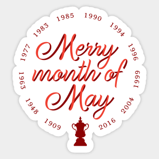 Merry Month of May Sticker